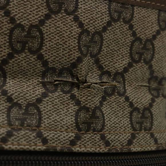 GUCCI GG Supreme Clutch Bag PVC Beige 89 02 503 Auth 68509 - Picture 13 of 16